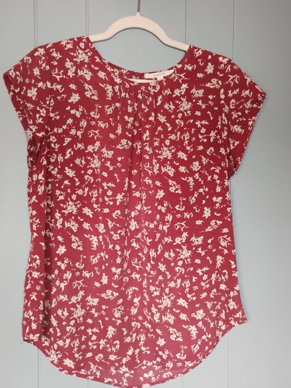 Fun 2 Fun Large Burnt Orange Blouse